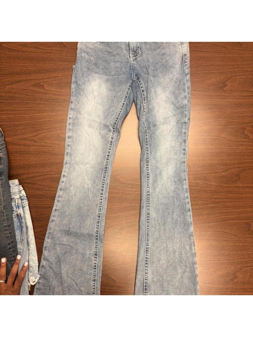 Fire & Rain Denim Flared Jeans Size 1 Light Wash
